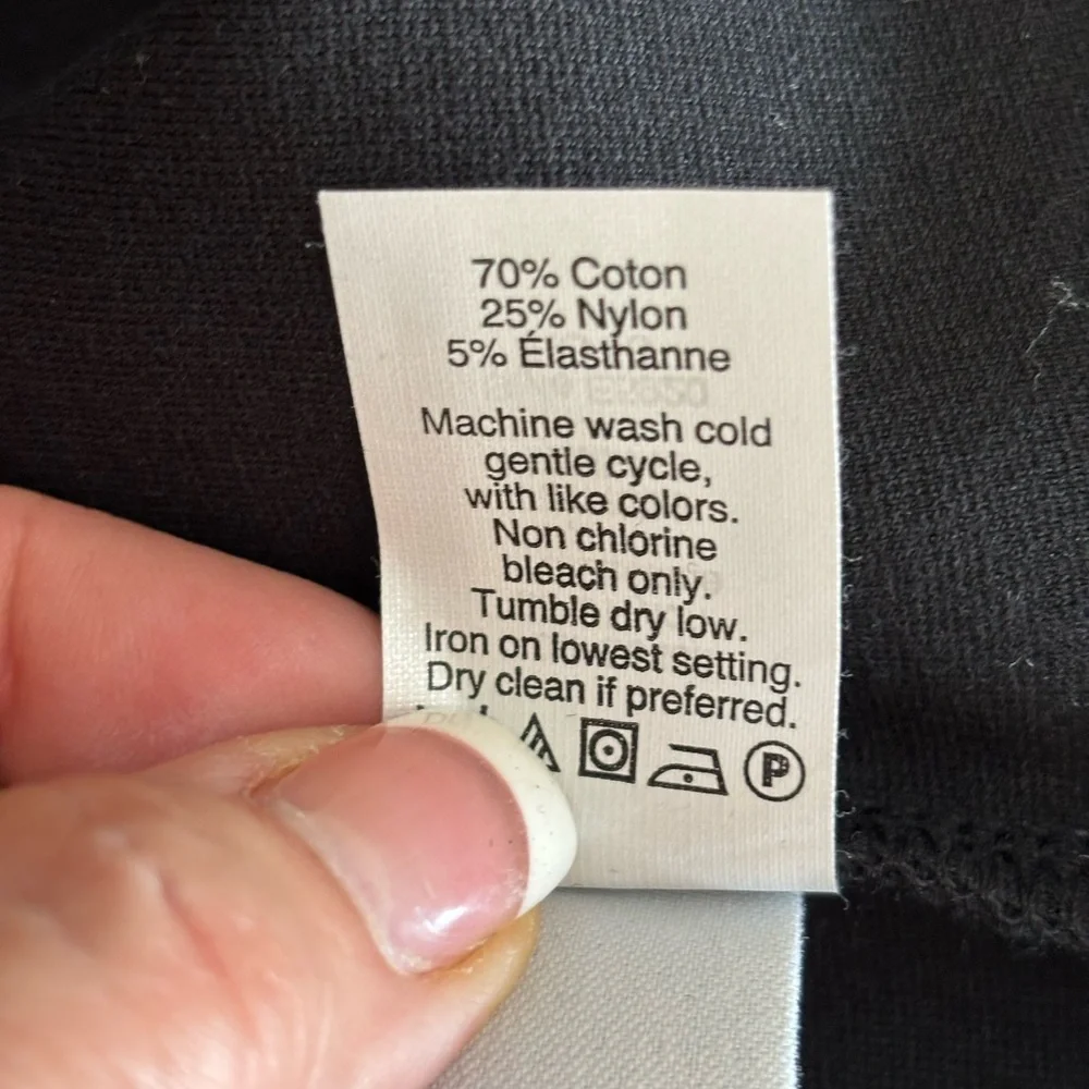 MADEWELL FAUX WRAP BLACK SKIRT Cotton blend size L‎ NWT - Picture 8 of 8